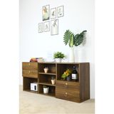  HAPPY FURNITURE , Tủ trang trí 4 hộc kéo - WESLEY , THK_048 , 140cm x 30cm x 60cm 