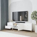  HAPPY FURNITURE , Kệ TV 2 cửa mở 4 ngăn kéo - HAPPI, KTV_082 , 180cm x 40cm x 52cm DxRxC 