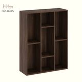  HAPPY FURNITURE ,Kệ sách 7 ngăn - CATY , KSA_096, 77cm x 28cm x 100cm DxRxC 