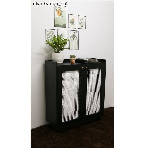  HAPPY FURNITURE , Tủ giày 2 cánh mở - MEYDAN , TCM_056 , 85cm x 34cm x 100cm 