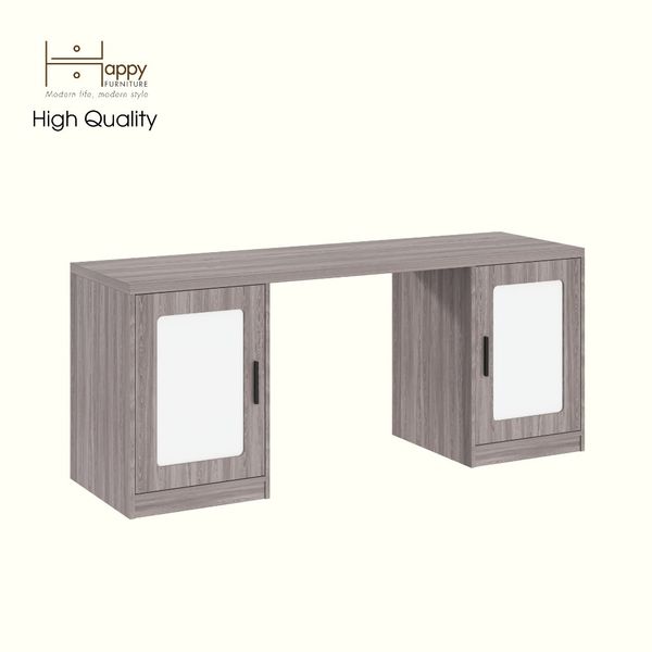  HAPPY FURNITURE , Bàn làm việc 2 cửa mở - TASY ,BAN_155, 180cm x 55cm x 75cm DxRxC 