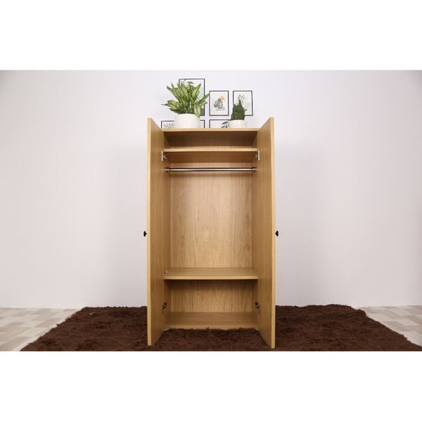  HAPPY FURNITURE , Tủ quần áo 2 cửa mở - LILY , TCM_093 , 60cm x 42cm x 120cm 