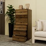  HAPPY FURNITURE , ZACY - Tủ lưu trữ 6 ngăn kéo , THK_217 , 55cm x 45cm x 121cm DxRxC, Sản phẩm phổ thông 