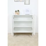  HAPPY FURNITURE , Tủ giày 2 cửa mở - CIRCLE , TCM_068 , 70cm x 34cm x 80cm 