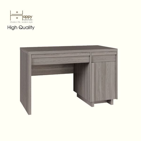  HAPPY FURNITURE , Bàn làm việc 2 ngăn kéo 1 cửa mở - MAVIS ,  BAN_080 , 120cm x 59cm x 75cm 