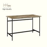  HAPPY FURNITURE , Gỗ tự nhiên , Bàn làm việc chân sắt - YANNA , BAN_099 BAN_100 , 60cm x 75cm, rộng x cao 