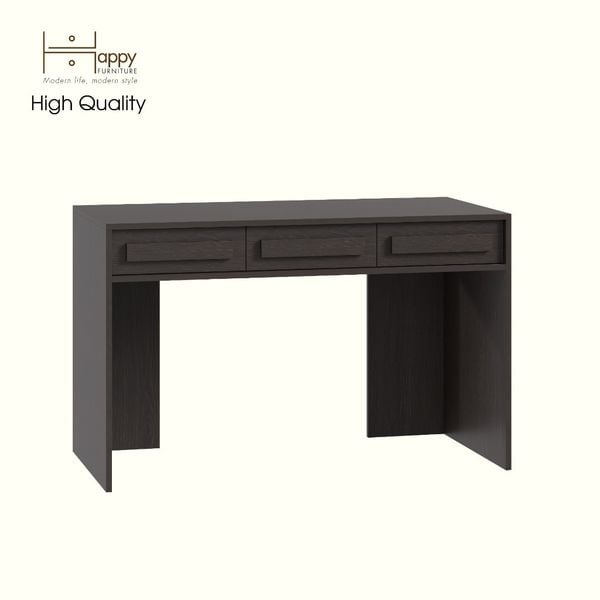  HAPPY FURNITURE , Bàn làm việc 3 ngăn kéo - RUBEL, BAN_135, 120cm x 59cm x 75cm DxRxC 
