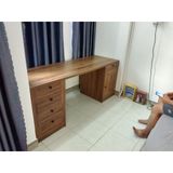 HAPPY FURNITURE , MATTA - Bàn làm việc 5 ngăn kéo 1 cửa mở , BAN_125 , 180cm x 59cm x 75cm DxRxC 