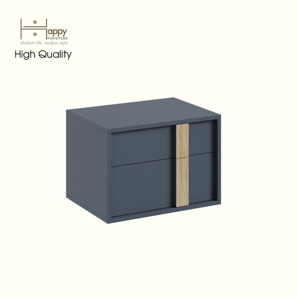  HAPPY FURNITURE , Táp đầu giường 2 ngăn kéo - SPACE, THK_280 , 54cm x 40cm x 38cm DxRxC 