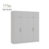  HAPPY FURNITURE , Tủ quần áo 2 ngăn kéo 2mx2m2 - ELEGANT , TCM_048 , 200cm x 54cm x 220cm 