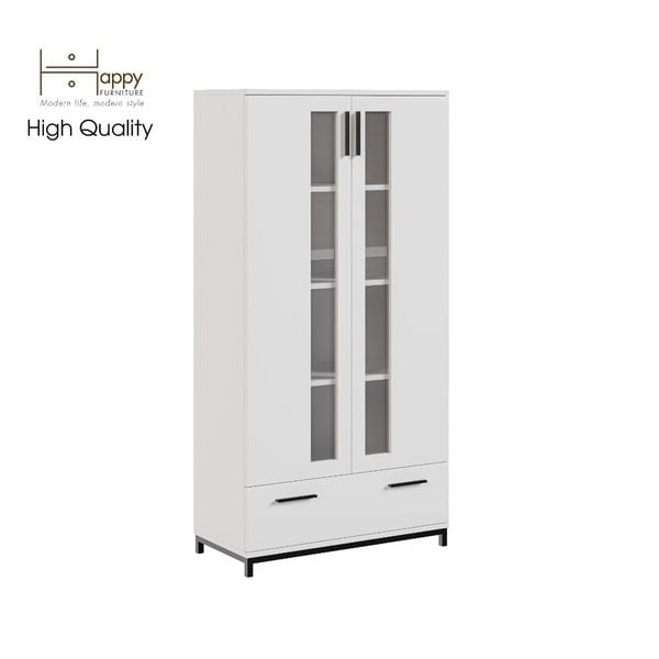  HAPPY FURNITURE , Tủ lưu trữ chân sắt - LOUIS , TCM_029 , 76cm x 36cm x 150cm 