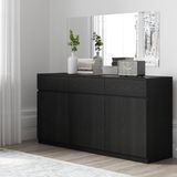  HAPPY FURNITURE , Tủ lưu trữ 3 cánh mở - OLA , TCM_077 , 150cm x 40cm x 76cm 