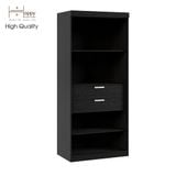  HAPPY FURNITURE , kệ sách 6 tầng 2 ngăn kéo - CATY , KSA_005 , 90cm x 55cm x 207cm 