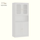  HAPPY FURNITURE , Tủ lưu trữ 4 cửa kính - NOAH , TCM_271 , 80cm x 40cm x 180cm DxRxC 