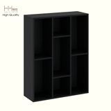  HAPPY FURNITURE ,Kệ sách 7 ngăn - CATY , KSA_096, 77cm x 28cm x 100cm DxRxC 
