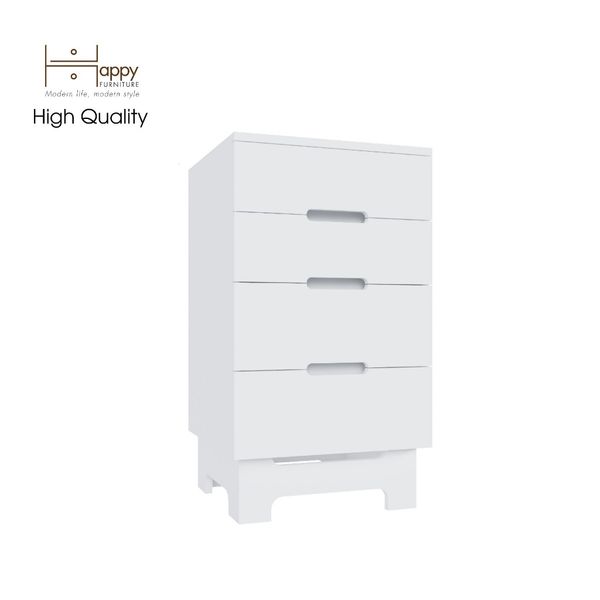  HAPPY FURNITURE , Tủ lưu trữ 4 ngăn kéo - MOLLY , THK_107 , 45cm x 45cm x 80cm 