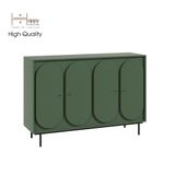  HAPPY FURNITURE , Tủ đựng đồ 4 cửa mở chân sắt - SWEETY , TCM_062 , 140cm x 40cm x 95cm 