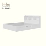  HAPPY FURNITURE , Giường ngủ 2 ngăn kéo - WINNI , GNG_142 GNG_143 GNG_144 GNG_145 , 222cm  x 32cm , dài x cao 
