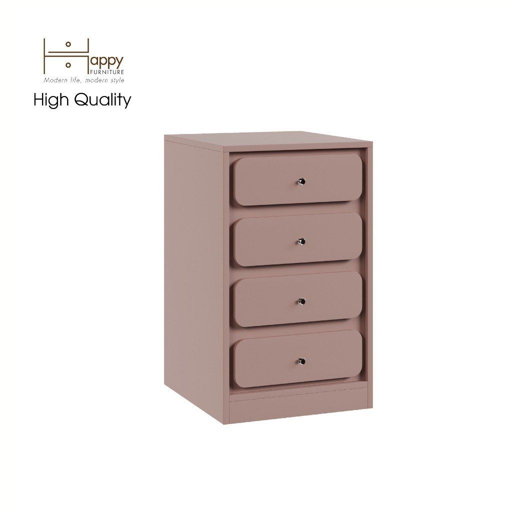  HAPPY FURNITURE , Tủ đựng đồ 4 ngăn kéo - SWEETY , THK_083 , 45cm x 50cm x 75cm 