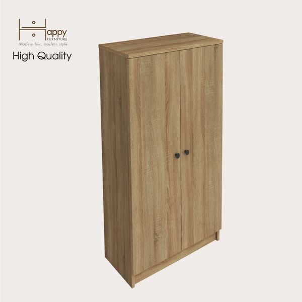  HAPPY FURNITURE , kệ sách 3 tầng 2 cửa mở - CATY , KSA_003 , 60cm x 30cm x 109cm 