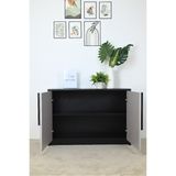  HAPPY FURNITURE , Tủ lưu trữ 2 cánh mở - PONIX , TCM_111 , 90cm x 32cm x 62cm 