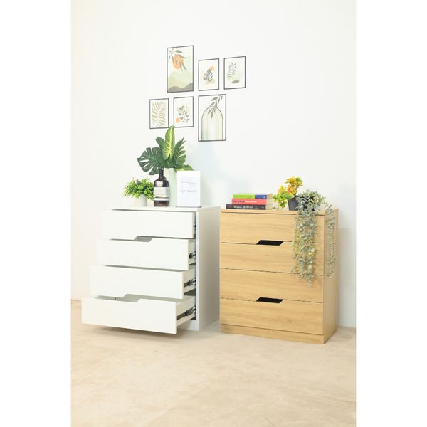  HAPPY FURNITURE , Tủ đựng đồ 4 ngăn kéo - DASH , THK_055 , 60cm x 35cm x 72cm 