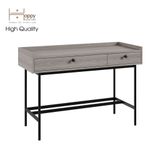  HAPPY FURNITURE , Bàn trang điểm 2 ngăn chân sắt - KINA , BAN_040 , 110cm x 45cm x 75cm 