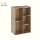  HAPPY FURNITURE , Kệ sách 5 ngăn - CATY , KSA_089, 52cm x 28cm x 77cm DxRxC 