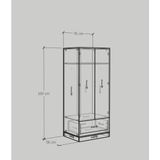  HAPPY FURNITURE , Tủ treo quần áo tiện dụng - SALY , TCM_009 , 76cm x 56cm x 180cm DxRxC 