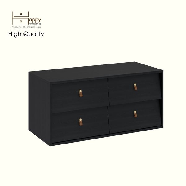  HAPPY FURNITURE , Tủ lưu trữ 4 ngăn kéo - CALYN , THK_313 , 100cm x 45cm x 47cm DxRxC 