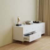  HAPPY FURNITURE , Tủ lưu trữ 6 ngăn kéo - HAPPI, THK_272 , 160cm x 45cm x 60cm DxRxC 