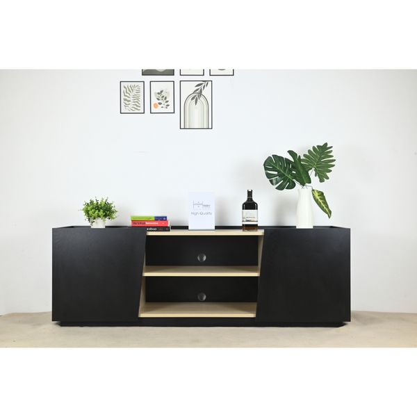  HAPPY FURNITURE , Kệ TV 2 cửa mở - VIGGO , KTV_048 , 160cm x 40cm x 54cm 