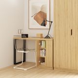  HAPPY FURNITURE , Bàn làm việc chân sắt - DASH , BAN_030 , 120cm x 55cm x75cm 