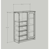  HAPPY FURNITURE , Tủ lưu trữ 5 ngăn 1 cửa mở - NOMIA , TCM_035 , 90cm x 35cm x 120cm 