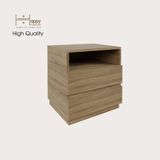  HAPPY FURNITURE , Táp đầu giường 3 ngăn - MACRO , THK_037 , 50cm x 40cm x 52cm 