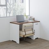  HAPPY FURNITURE , Bàn làm việc 1 ngăn kéo 1 cửa mở - SAFA , BAN_163 , 120cm x 59cm x 75cm DxRxC 