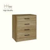  HAPPY FURNITURE , HEINEE - Tủ lưu trữ 4 ngăn kéo, THK_232 , 60cm x 40cm x 69cm DxRxC, sản phẩm phổ thông 