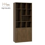  HAPPY FURNITURE , Kệ sách 2 cửa mở - CATY , KSA_025 , 90cm x 39cm x 200cm 