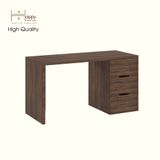  HAPPY FURNITURE ,Bàn làm việc 3 ngăn kéo - LAYLA , BAN_165 , 140cm x 59cm x 75cm DxRxC 