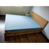  HAPPY FURNITURE  ,  Giường ngủ  2 hộc tủ kéo - LOUIS , GNG_052 GNG_053 GNG_054 GNG_055 , 207x25cm , dài x cao 