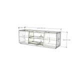  HAPPY FURNITURE , Kệ TV 2 cửa mở - VIGGO , KTV_048 , 160cm x 40cm x 54cm 