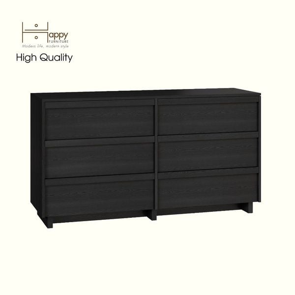  HAPPY FURNITURE , Tủ đựng đồ 6 ngăn kéo - MAVIS , THK_145 , 150cm x 45cm x 82cm 