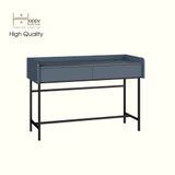  HAPPY FURNITURE , Bàn trang điểm 2 ngăn kéo chân sắt - LAVIA , BAN_086 , 120cm x 45cm x 80cm 