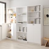  HAPPY FURNITURE , Kệ sách 4 cửa mở - CATY, KSA_080 , 240cm x 30cm x 202cm DxRxC 