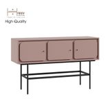  HAPPY FURNITURE , Tủ lưu trữ 3 cửa mở chân sắt - SWEETY , TCM_064 , 136cm x 40cm x 82cm 