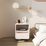  HAPPY FURNITURE , Táp đầu giường 2 ngăn chân sắt - SWEETY , THK_080, 48cm x 40cm x 58cm 