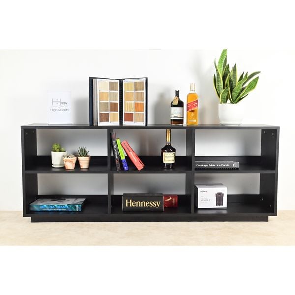 HAPPY FURNITURE , Kệ sách 2x3 - ZANE , KSA_034 , 160cm x 32cm x 62cm 