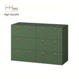  HAPPY FURNITURE , Tủ đựng đồ 6 ngăn kéo - WESLEY , THK_044 , 120cm x 45cm x 80cm 