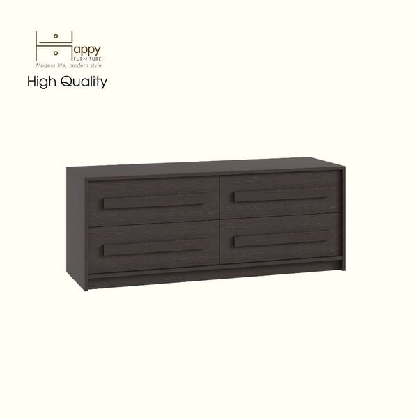  HAPPY FURNITURE , Tủ lưu trữ 4 ngăn kéo - RUBEL, THK_258, 140cm x 45cm x 55cm DxRxC 