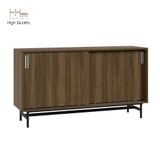  HAPPY FURNITURE , Tủ đựng đồ 2 cánh lùa chân sắt - LUCA , TCL_020 , 128cm x 36cm x 70cm 